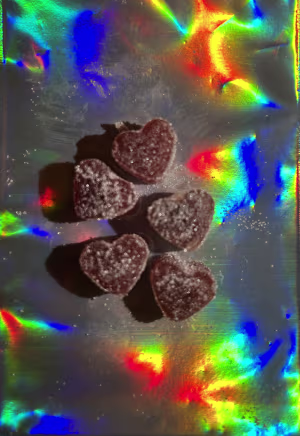 250mg Love Heart Gummy edibles